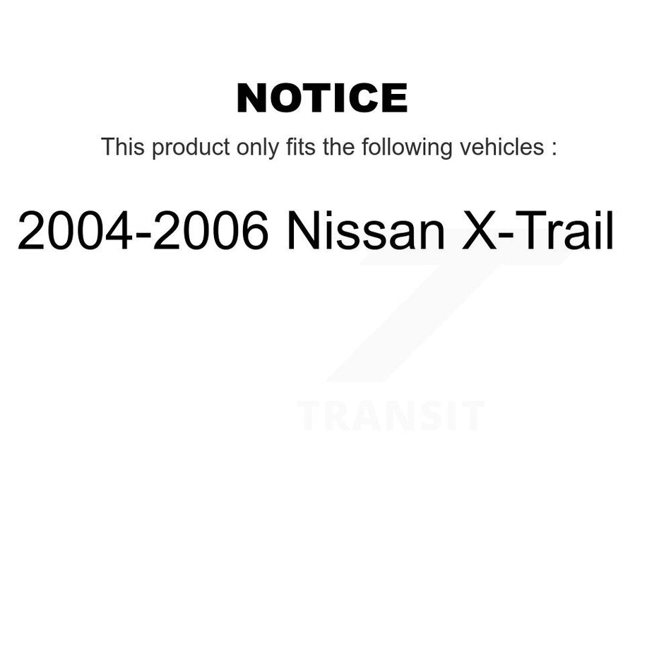 Front Coated Disc Brake Rotor (1 Piece Only) GCR-980388 For 2004-2006 Nissan X-Trail