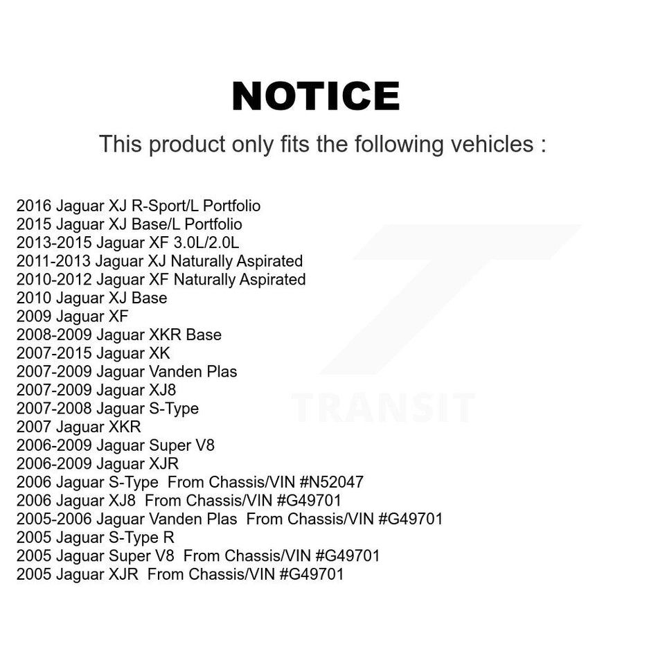 Rear Coated Disc Brake Rotor (1 Piece Only) GCR-980644 For Jaguar XF XJ XK S-Type Vanden Plas XKR V8