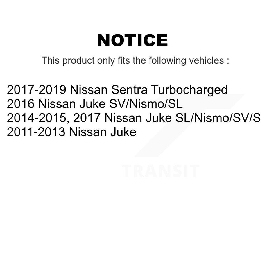 Front Coated Disc Brake Rotor (1 Piece Only) GCR-980864 For Nissan Sentra Juke