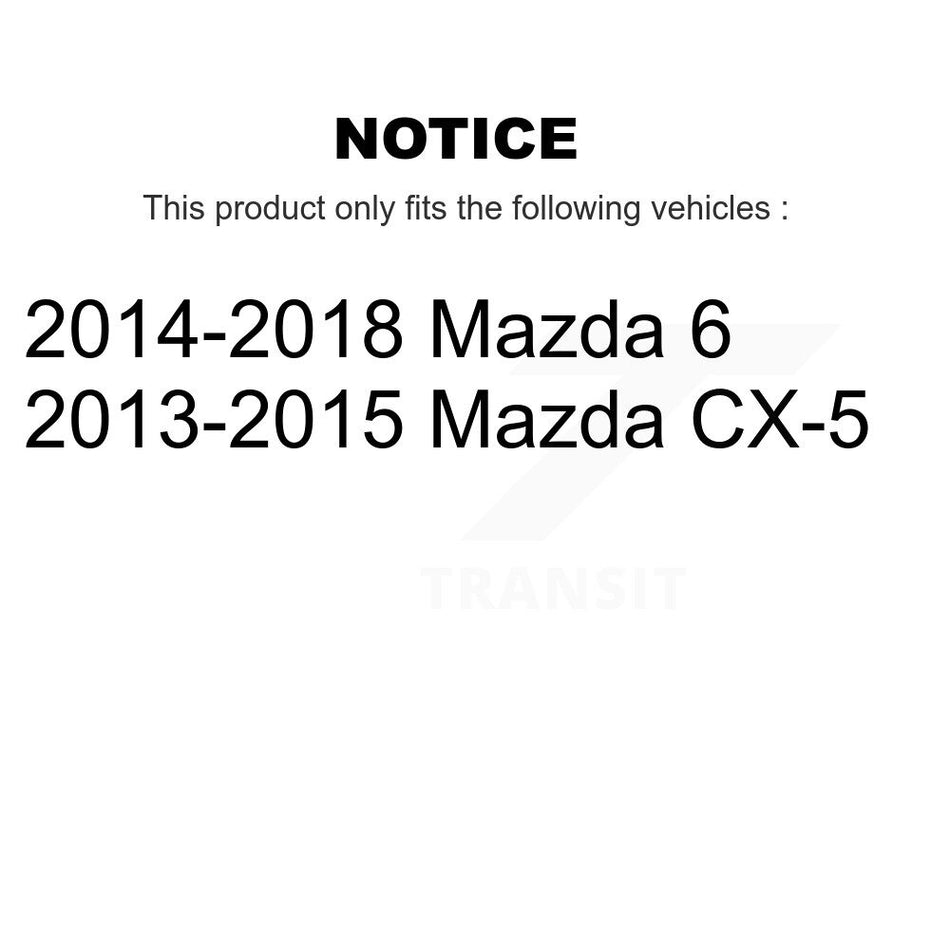 Front Coated Disc Brake Rotor (1 Piece Only) GCR-981011 For Mazda CX-5 6