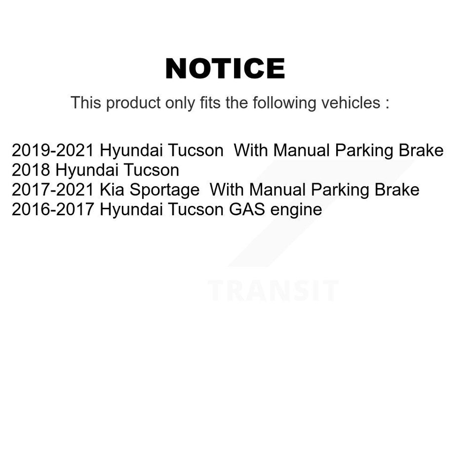 Rear Disc Brake Rotor GCR-982104 For Hyundai Tucson Kia Sportage