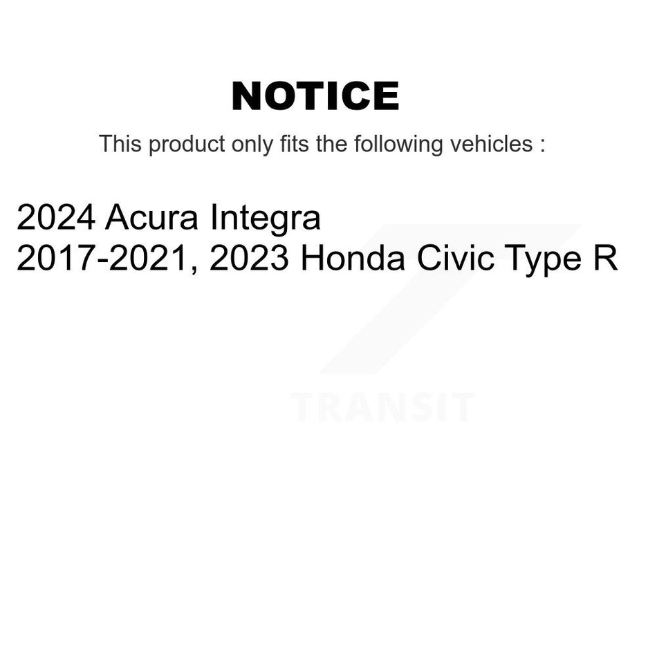 Rear Coated Disc Brake Rotor (1 Piece Only) GCR-982357 For Honda Civic Acura Integra