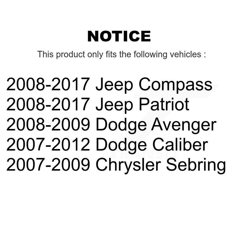Rear Drum Brake Wheel Cylinder Pair For Jeep Patriot Compass Dodge Caliber Chrysler Sebring Avenger K14-100041