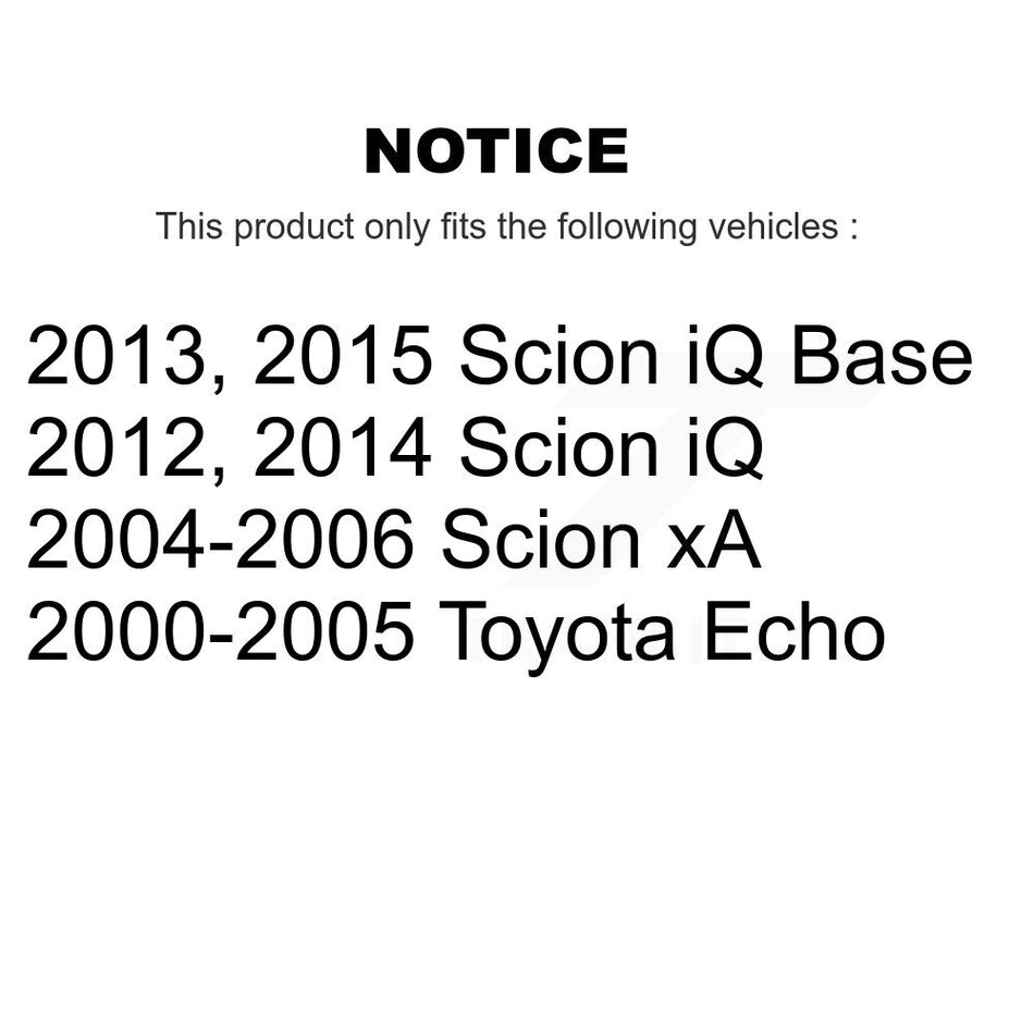 Rear Drum Brake Wheel Cylinder Kit For Scion Toyota Echo xA iQ K14-100091