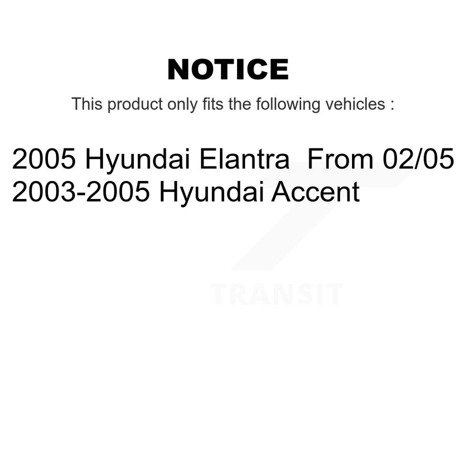 Rear Drum Brake Wheel Cylinder Kit For Hyundai Elantra Accent K14-100106