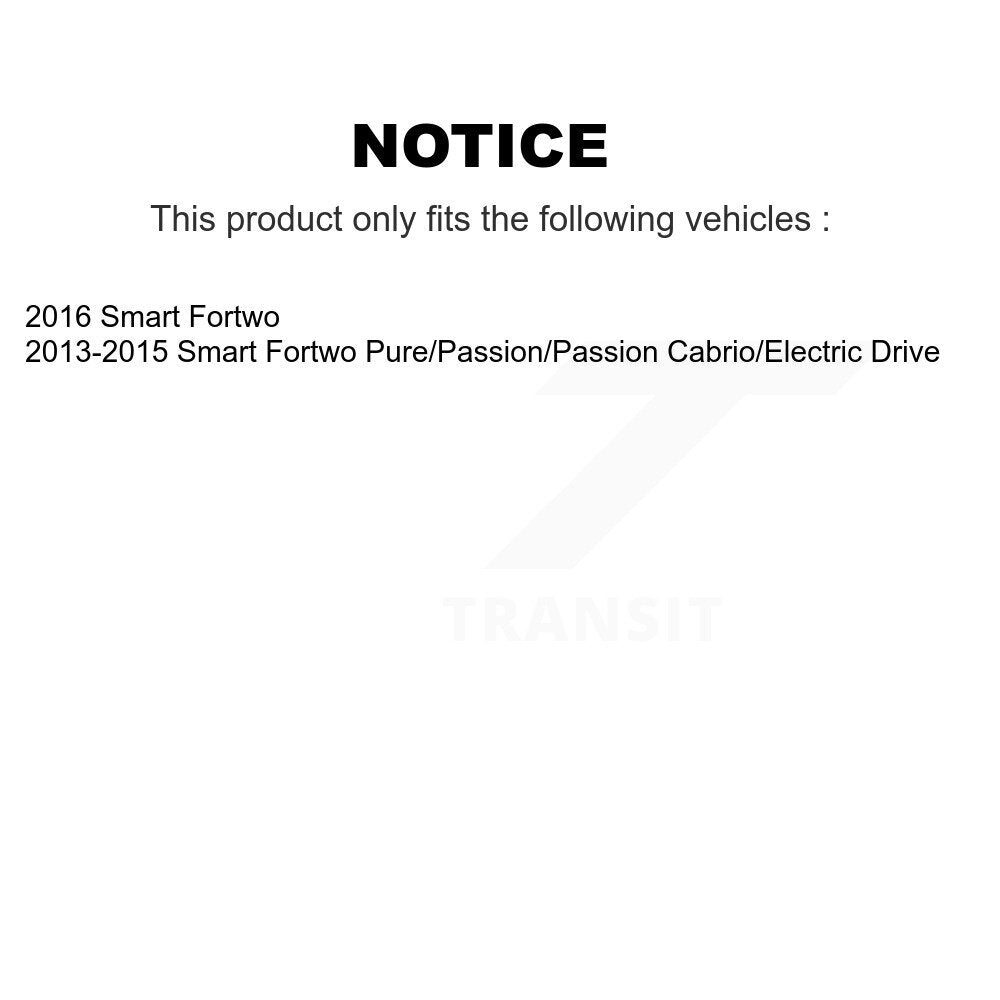 Rear Drum Brake Wheel Cylinder Kit For 2008-2016 Smart Fortwo K14-100120