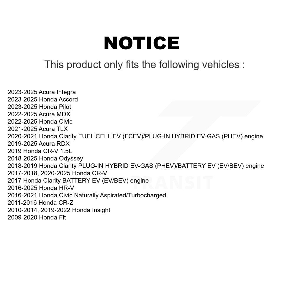 Cabin Air Filter (2 Pack) For Honda Civic CR-V HR-V Fit Acura Odyssey RDX MDX Pilot TLX K54-100042