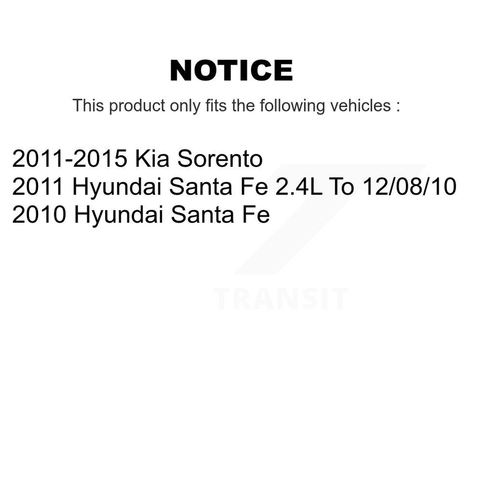 Cabin Air Filter (2 Pack) For Kia Sorento Hyundai Santa Fe K54-100057