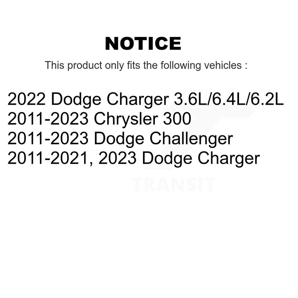Cabin Air Filter (2 Pack) For Dodge Charger Chrysler 300 Challenger K54-100068