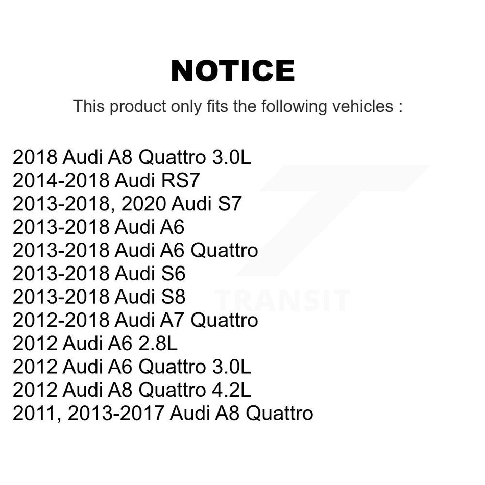 Cabin Air Filter (2 Pack) For Audi A6 Quattro A7 A8 S7 S6 RS7 S8 K54-100118