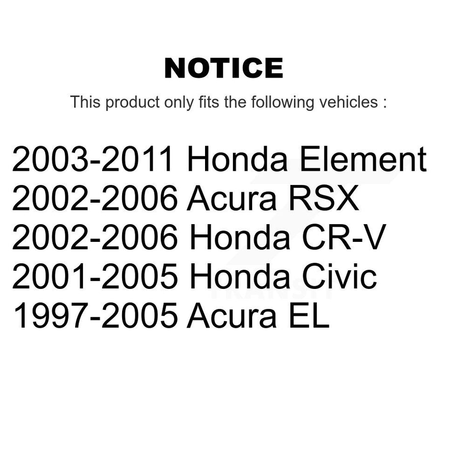 Cabin Air Filter (2 Pack) For Honda Civic CR-V Acura EL Element RSX K54-100122