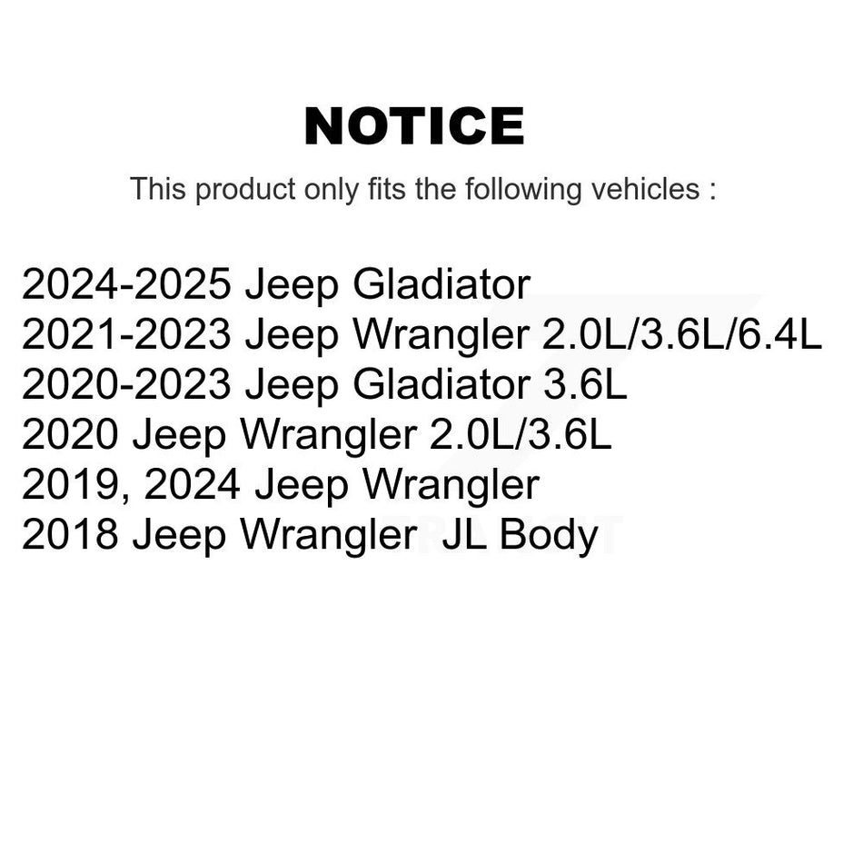 Cabin Air Filter (2 Pack) For Jeep Wrangler Gladiator K54-101681