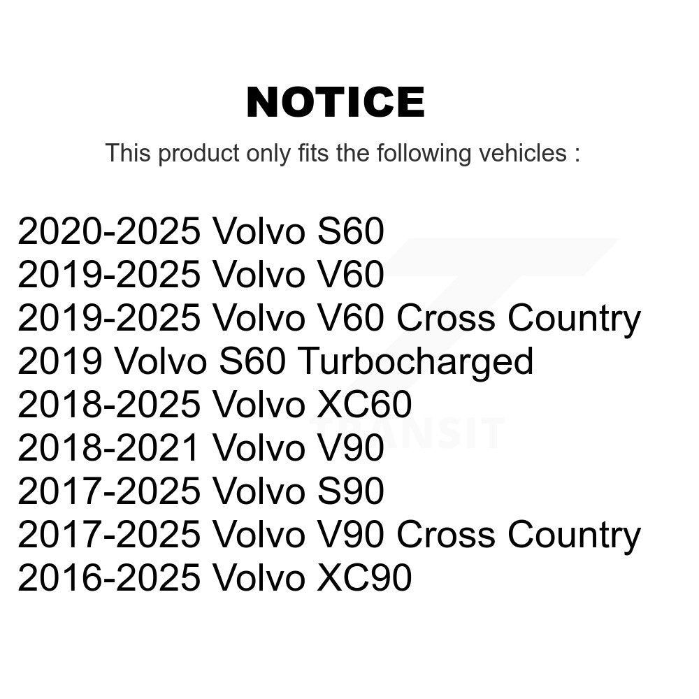 Cabin Air Filter (2 Pack) For Volvo XC60 XC90 S60 V60 Cross Country V90 S90 K54-101697