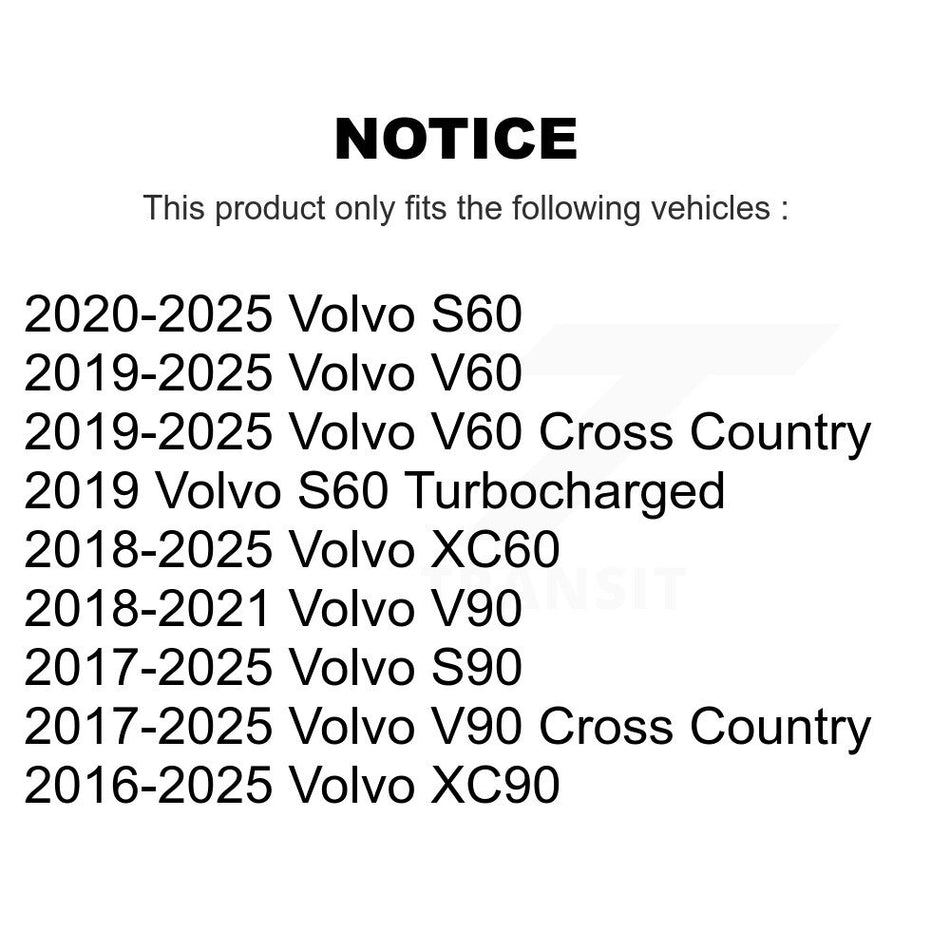 Cabin Air Filter (2 Pack) For Volvo XC60 XC90 S60 V60 Cross Country V90 S90 K54-101697