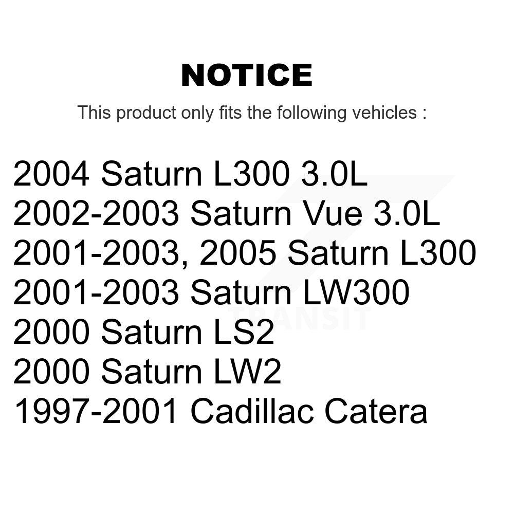 Engine Cartridge Oil Filter (2 Pack) For Saturn Vue L300 Cadillac Catera LS2 LW300 LW2 K56-100026