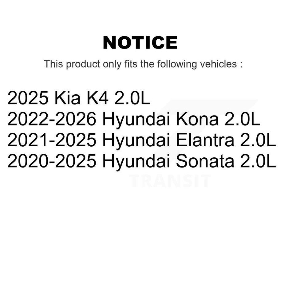 Engine Cartridge Oil Filter (3 Pack) For Hyundai Elantra Kona Sonata Kia K4 2.0L K56-100585