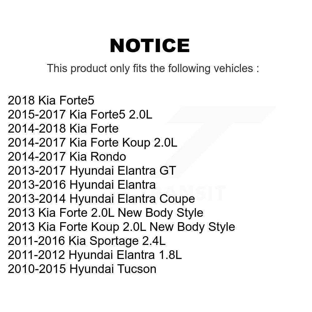 Engine Air Filter (2 Pack) For Hyundai Elantra Kia Tucson Forte GT Sportage Rondo Forte5 K57-100090