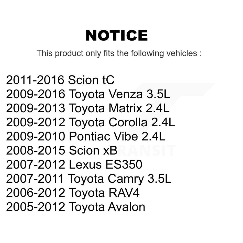 Engine Air Filter (2 Pack) For Toyota Corolla RAV4 Matrix Camry Venza Pontiac Vibe Lexus K57-100113