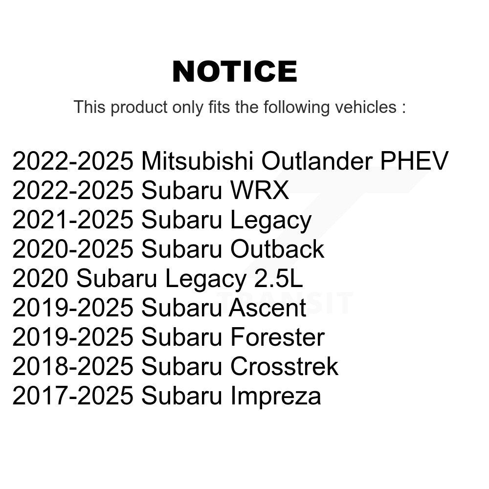 Engine Air Filter (2 Pack) For Subaru Crosstrek Forester Outback Impreza Ascent Outlander K57-100124
