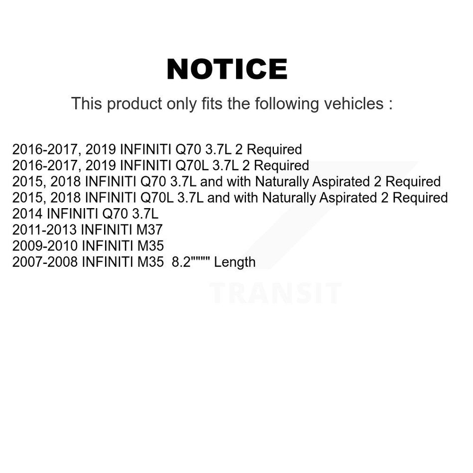 Engine Air Filter (2 Pack) For INFINITI M35 M37 Q70 Q70L K57-100158