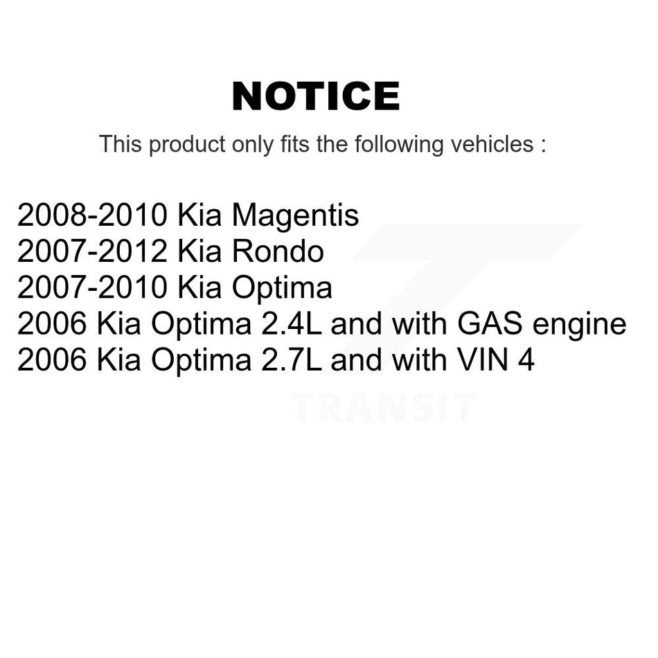 Engine Air Filter (2 Pack) For Kia Rondo Optima Magentis K57-100167