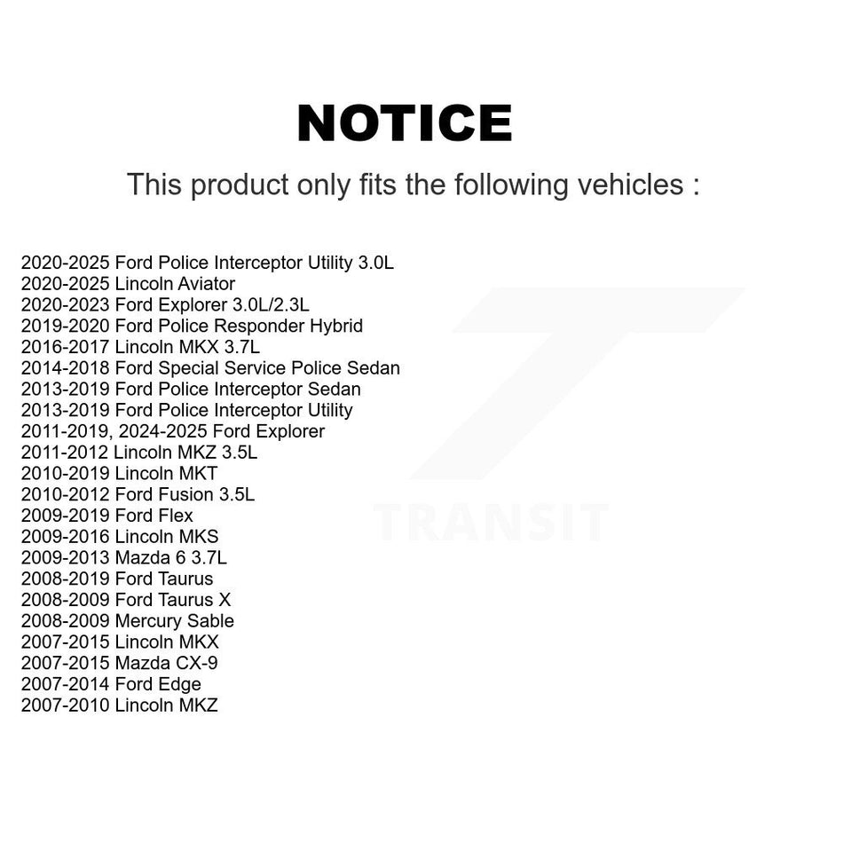 Engine Air Filter (2 Pack) For Ford Explorer Edge Lincoln Fusion Mazda MKX Flex 6 Taurus K57-100181