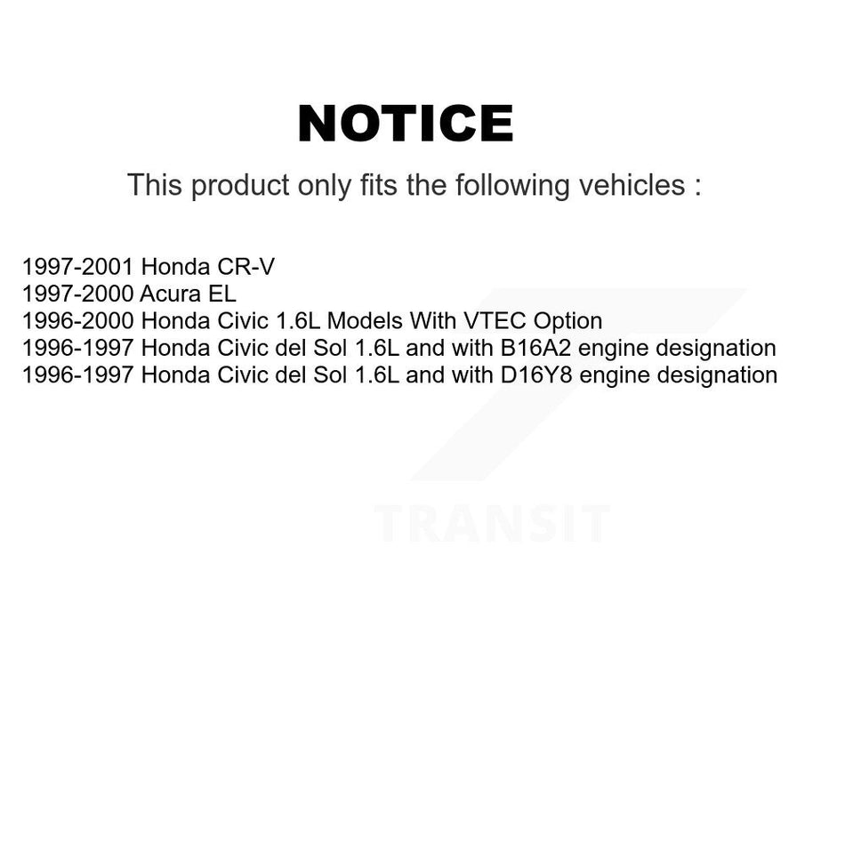 Engine Air Filter (2 Pack) For Honda Civic CR-V Acura EL del Sol K57-100188