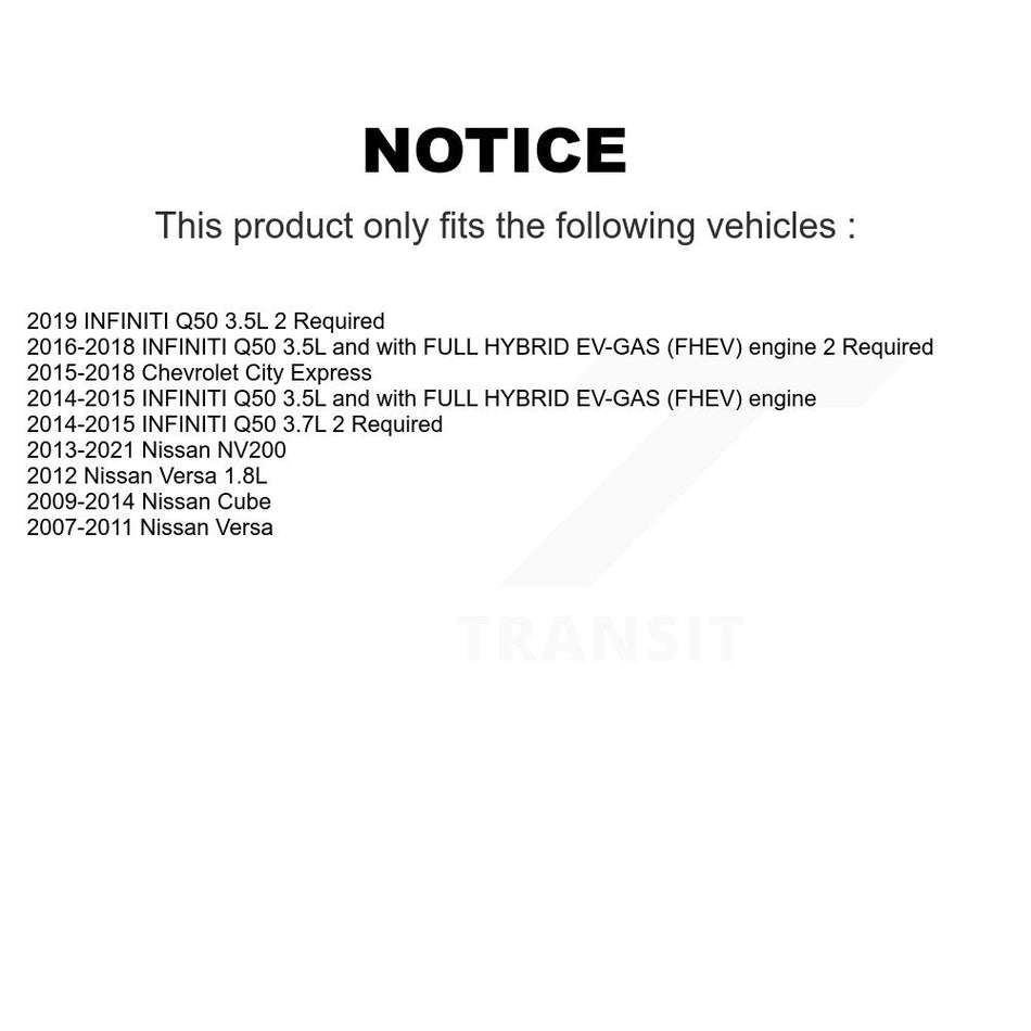 Engine Air Filter (2 Pack) For Nissan Versa INFINITI Q50 NV200 Cube Chevrolet City K57-100195