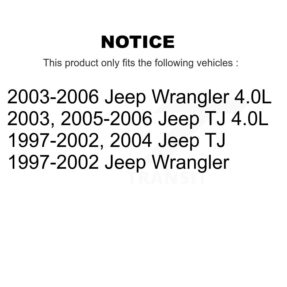 Engine Air Filter (2 Pack) For Jeep Wrangler TJ K57-100216