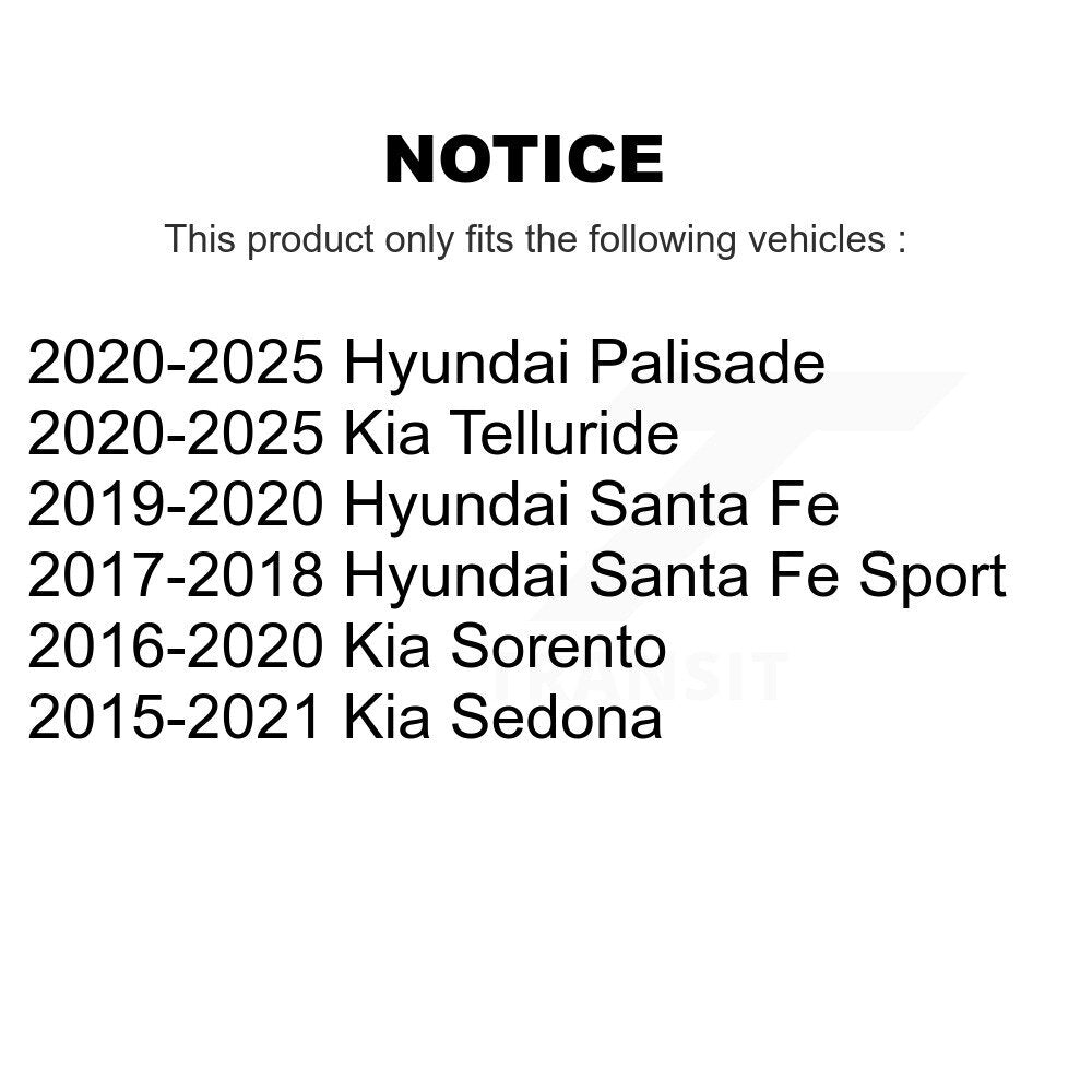 Engine Air Filter (2 Pack) For Kia Hyundai Sorento Santa Fe Sport Palisade Sedona K57-100285