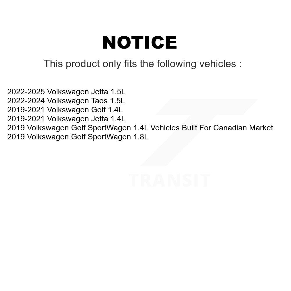 Engine Air Filter (2 Pack) For Volkswagen Jetta Taos Golf SportWagen K57-103859