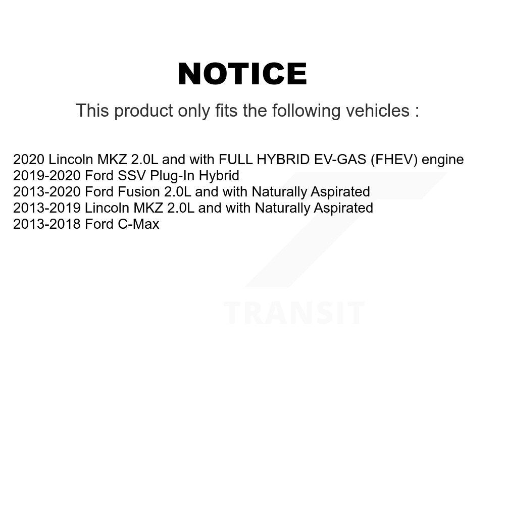 Engine Air Filter (2 Pack) For Ford Fusion Lincoln MKZ C-Max SSV Plug-In Hybrid K57-103864