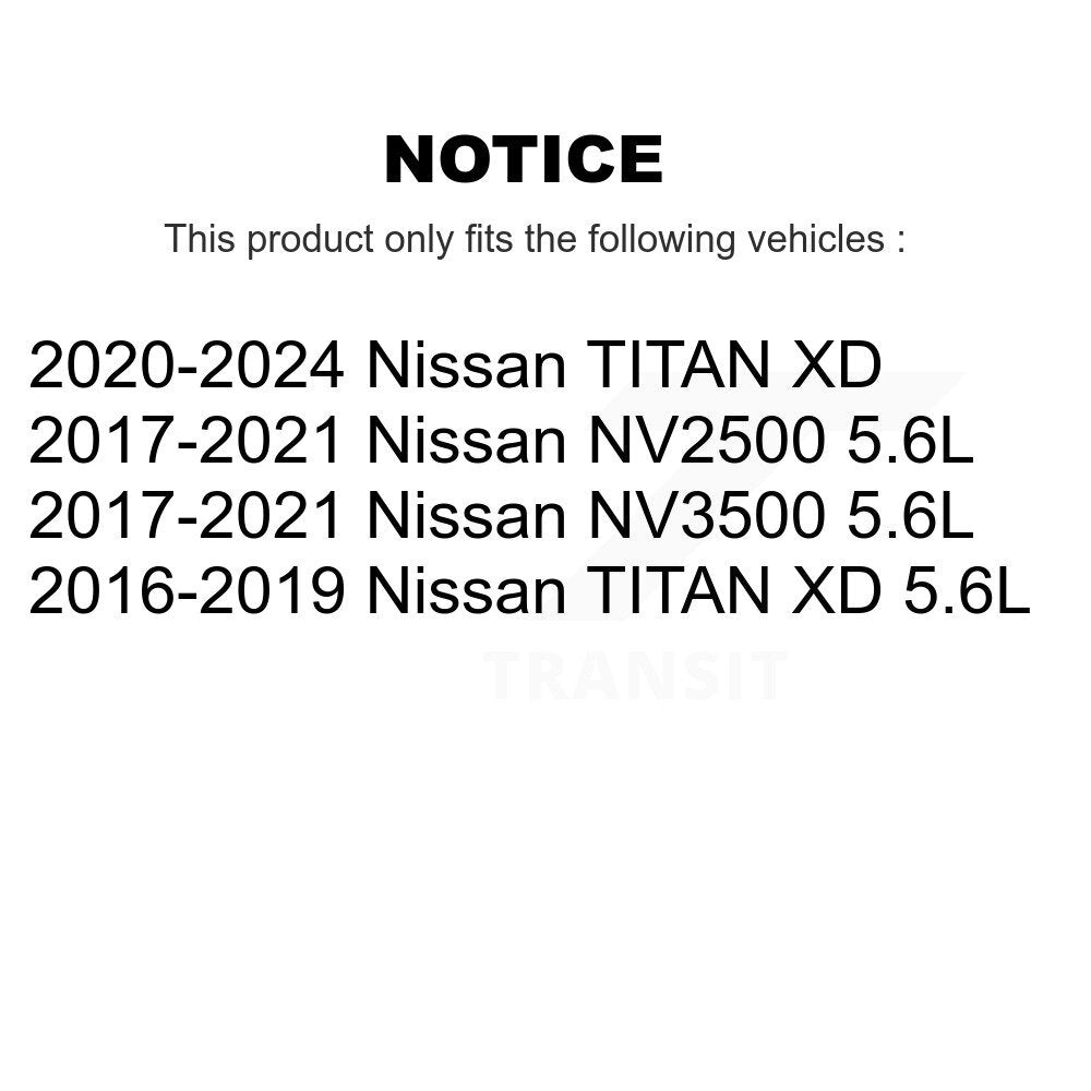 Engine Air Filter (2 Pack) For Nissan TITAN XD NV2500 NV3500 K57-103867