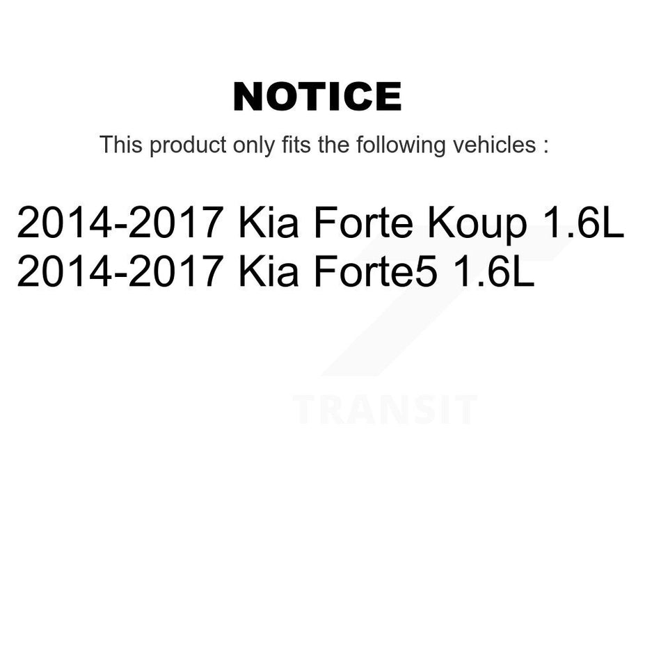 Engine Air Filter (2 Pack) For 2014-2017 Kia Forte5 Forte Koup 1.6L K57-103869
