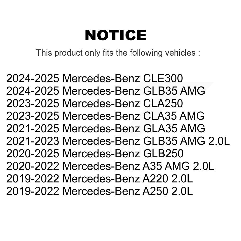 Engine Air Filter (2 Pack) For Mercedes-Benz GLB250 A220 A250 CLA250 A35 AMG GLB35 GLA35 K57-103873