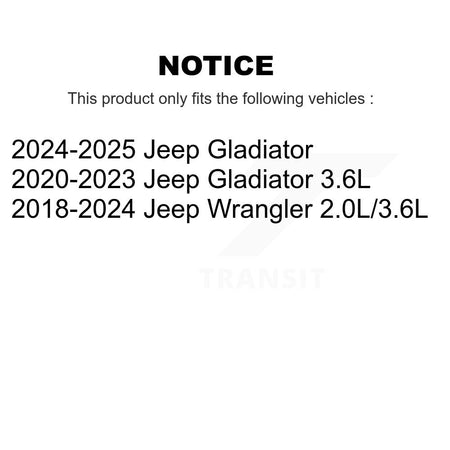 Engine Air Filter (2 Pack) For Jeep Wrangler Gladiator K57-103918