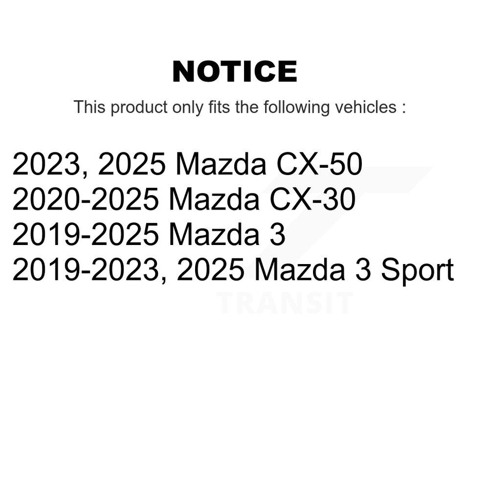 Engine Air Filter (2 Pack) For Mazda 3 CX-30 CX-50 Sport K57-104239