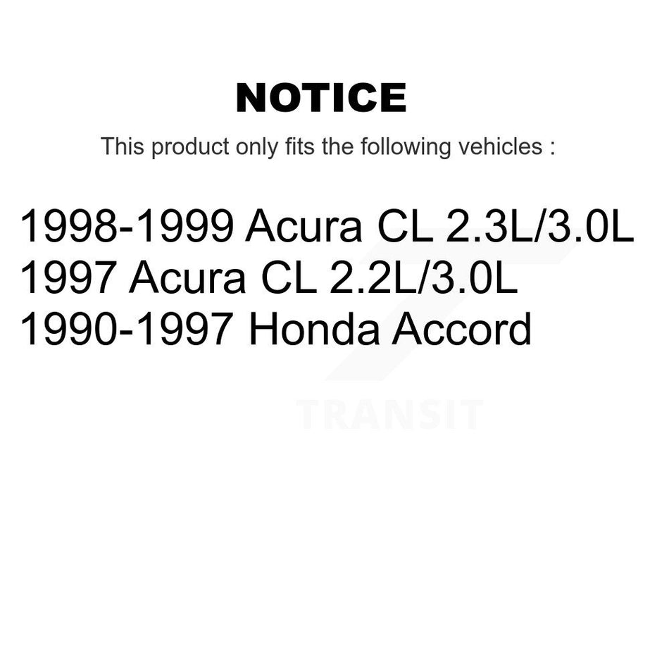 Front Wheel Bearing Assembly Pair For Honda Accord Acura CL Module K70-100001