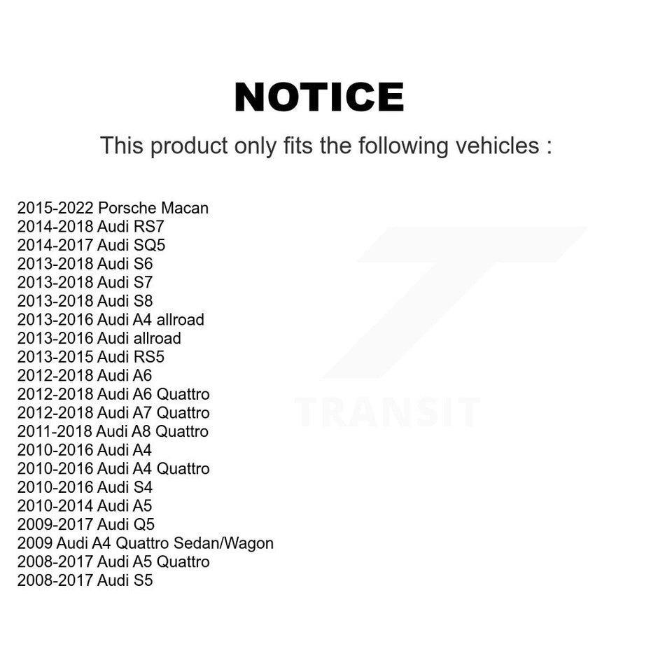 Front Wheel Bearing Assembly Pair For Audi Q5 Porsche Macan A4 Quattro A5 S4 S5 A6 A7 SQ5 K70-100003