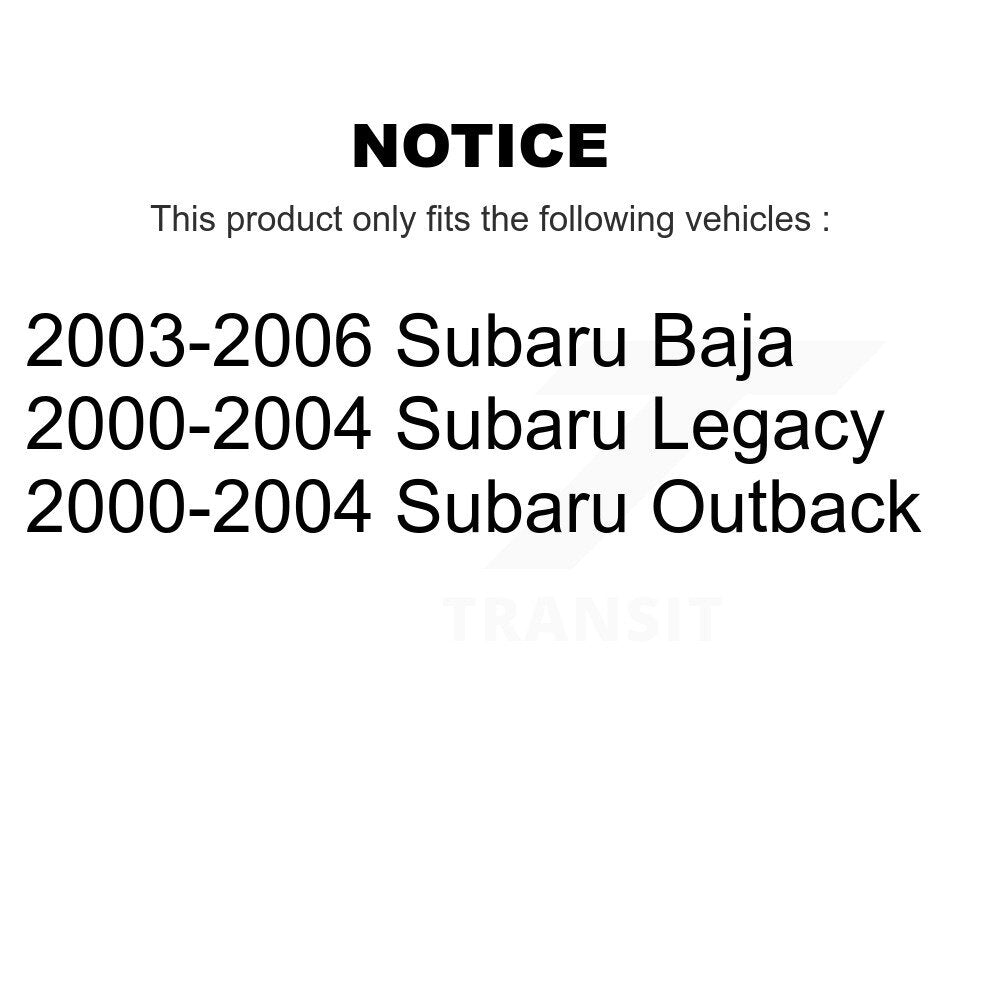 Rear Wheel Bearing Assembly Pair For Subaru Outback Legacy Baja K70-100040