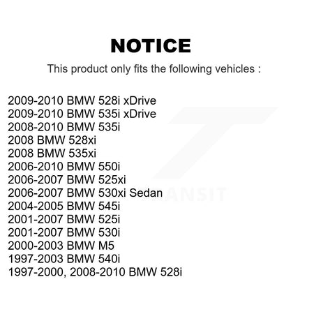 Rear Wheel Bearing Assembly Pair For BMW 530i 528i 540i 525i 530xi xDrive 535i 535xi 550i K70-100059