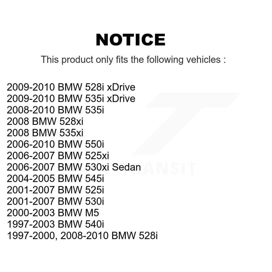 Rear Wheel Bearing Assembly Pair For BMW 530i 528i 540i 525i 530xi xDrive 535i 535xi 550i K70-100059