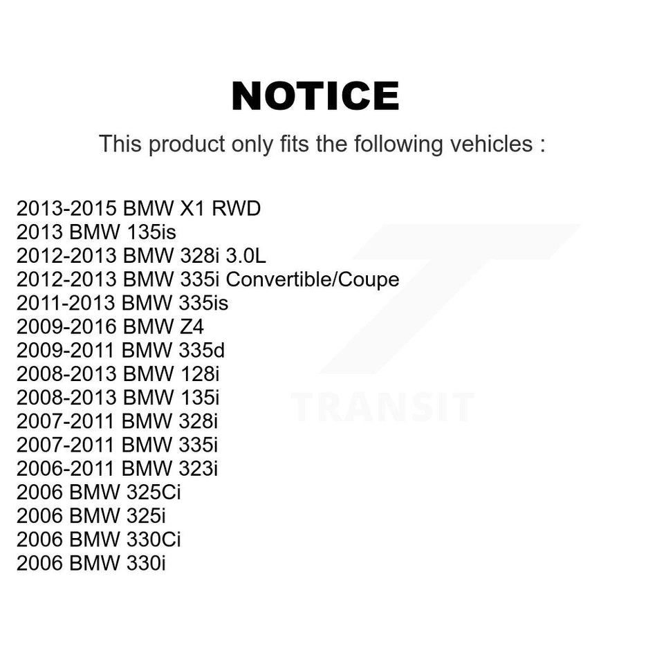 Front Wheel Bearing And Hub Assembly Pair For BMW 328i 335i X1 325i 128i 330i Z4 135i 335d 325Ci 330Ci 335is 135is 323i K70-100310