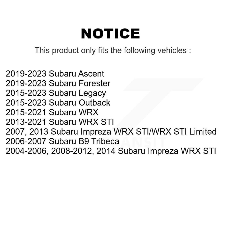Front Wheel Bearing And Hub Assembly Pair For Subaru Outback Impreza Legacy Forester WRX Ascent STI B9 Tribeca K70-100346