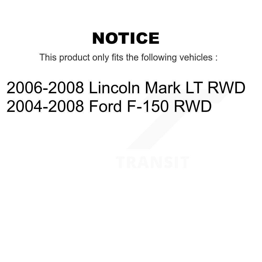 Front Wheel Bearing And Race Set Pair For Ford F-150 Lincoln Mark LT RWD K70-100484