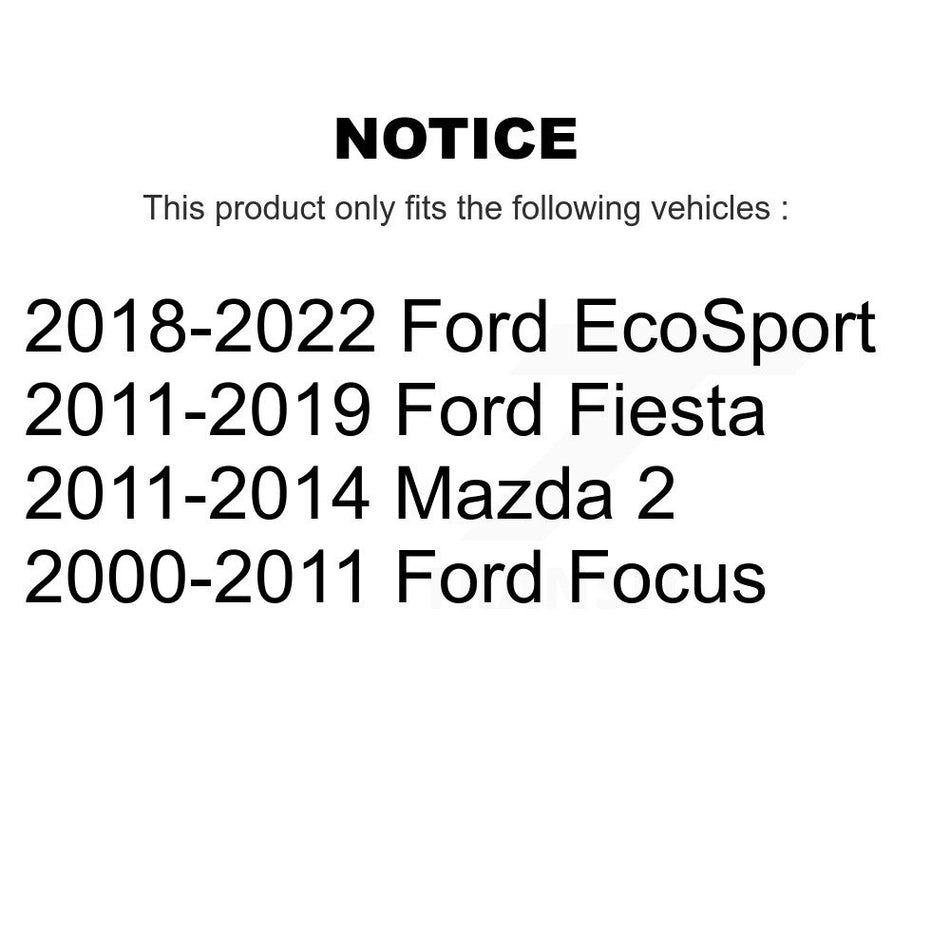 Front Wheel Bearing Pair For Ford Focus Fiesta EcoSport Mazda 2 K70-100502