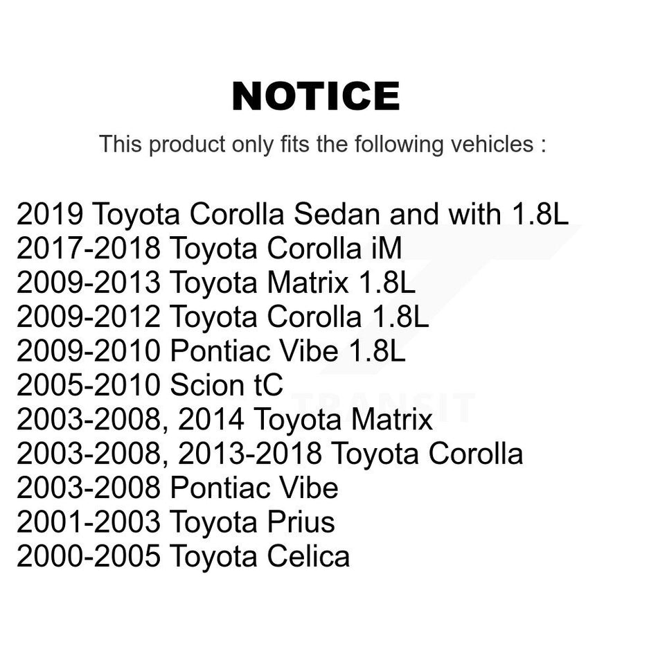 Front Wheel Bearing Pair For Toyota Corolla Matrix Pontiac Vibe Scion tC Celica iM Prius K70-100509