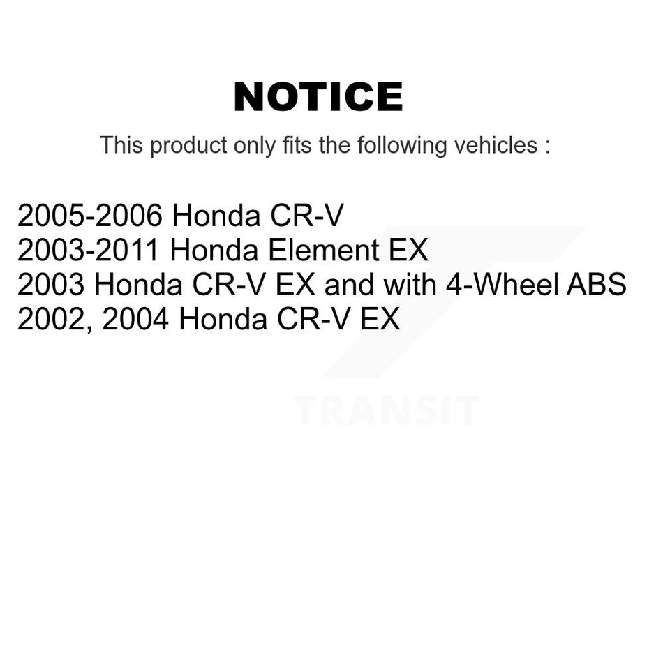 Front Wheel Bearing Pair For Honda CR-V Element K70-100512