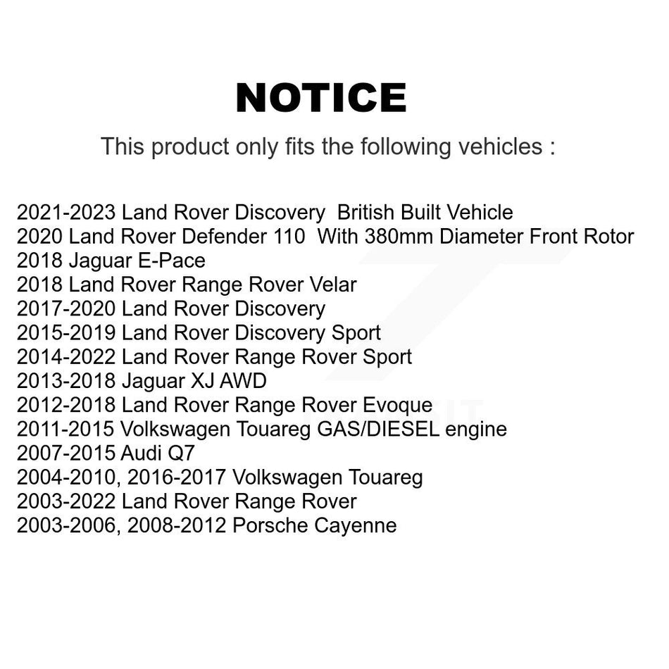 Front Wheel Bearing Pair For Land Rover Range Audi Q7 Sport Volkswagen Touareg Evoque Porsche Cayenne Discovery Jaguar XJ Velar E-Pace K70-100520