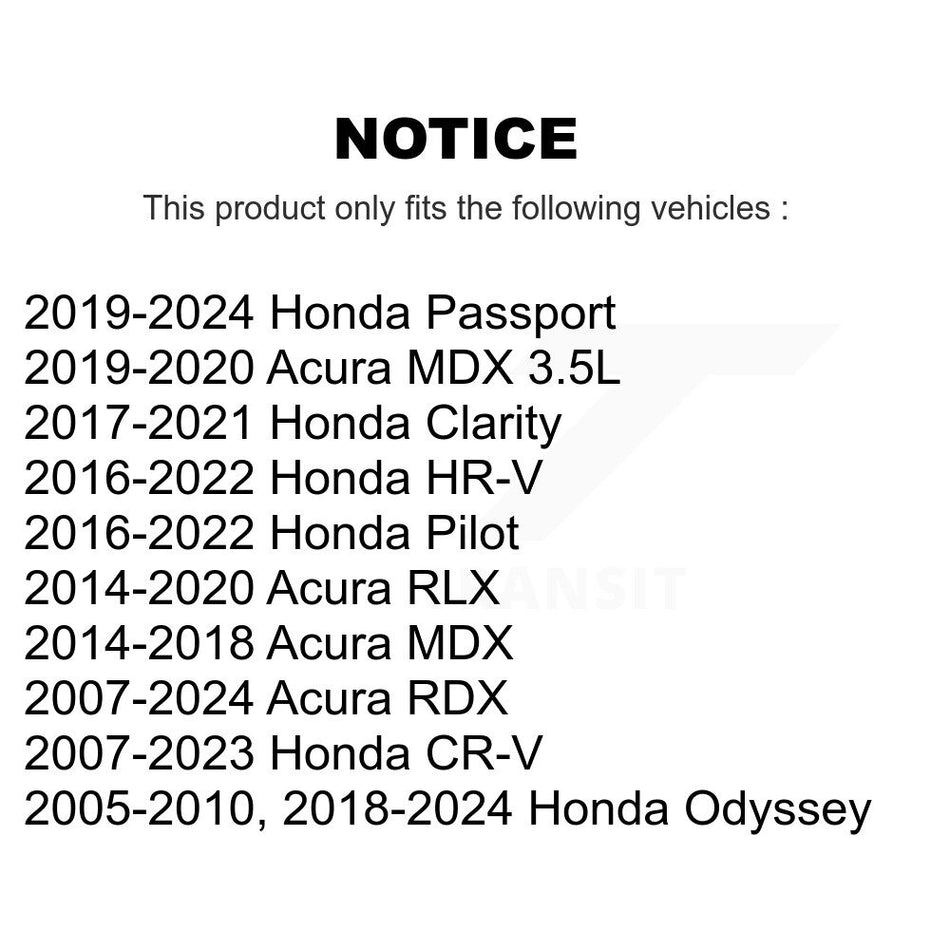 Front Wheel Bearing Pair For 2005-2010 Honda Odyssey K70-100524